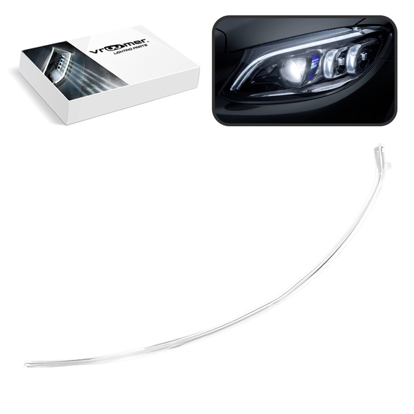 Lewy Światłowód DRL reflektora Mercedes klasy C W205 S205 C205 A205 po liftingu (2018 - 2021) MULTIBEAM