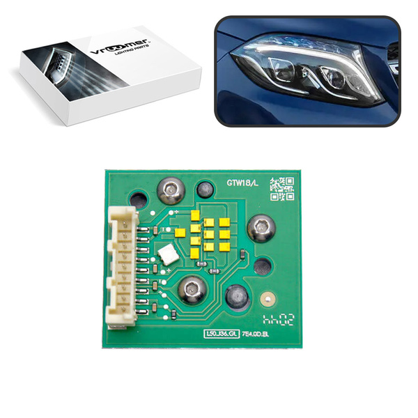 Prawy Moduł Płytka DRL reflektora Mercedes GLS X166 po liftingu (2015 - 2019) ILS