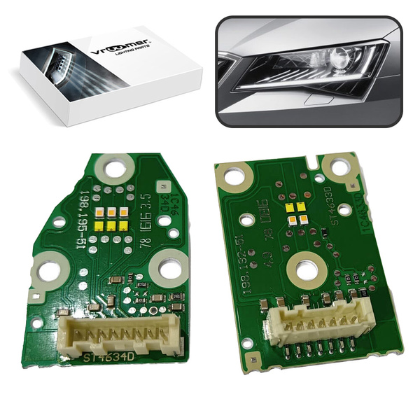 Lewy Moduł Płytka DRL reflektora Skoda Superb B8 3V przed liftingiem (2016 - 2019)