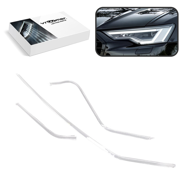 Lewy Światłowód DRL reflektora Audi A6 S6 C8 4K (2018 - obecnie) FULL LED MATRIX