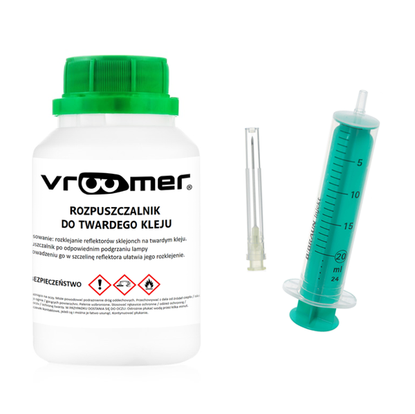 Zestaw Płyn Rozpuszczalnik do Twardego Kleju Uniwersalny 250 ml