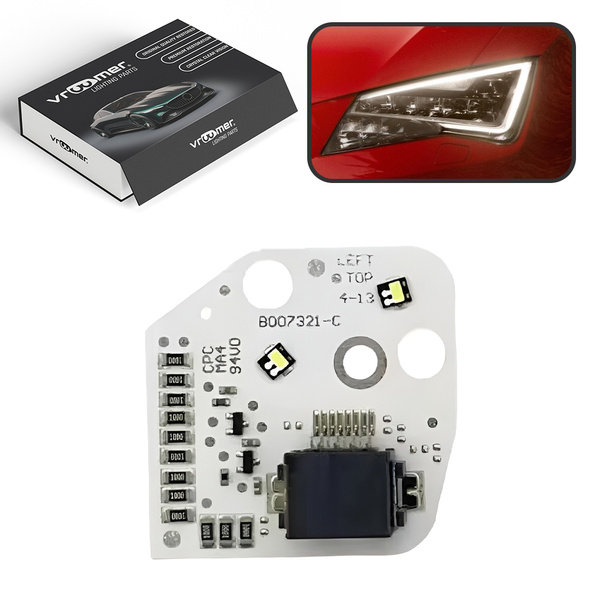 Lewy Moduł Płytka DRL reflektora Seat Leon III Mk3 5F przed liftingiem (2012 - 2017)