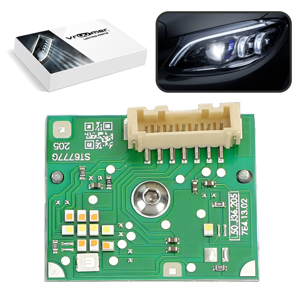 Lewy Moduł Płytka DRL reflektora Mercedes klasy C W205 S205 C205 A205 po liftingu (2018 - 2023) MULTIBEAM