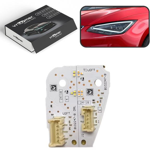 Lewy Moduł Płytka DRL reflektora Seat Ibiza V Mk5 6F po liftingu (2017 - 2021)