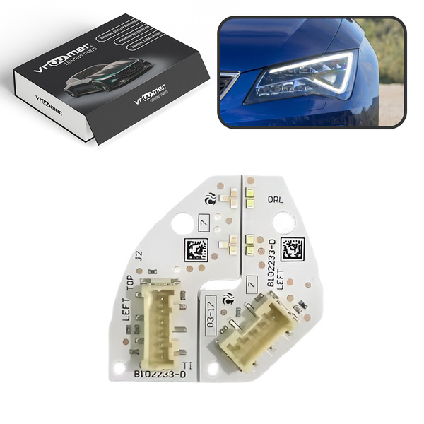 Lewy Moduł Płytka DRL reflektora Seat Leon III Mk3 5F po liftingu (2017 - 2020)