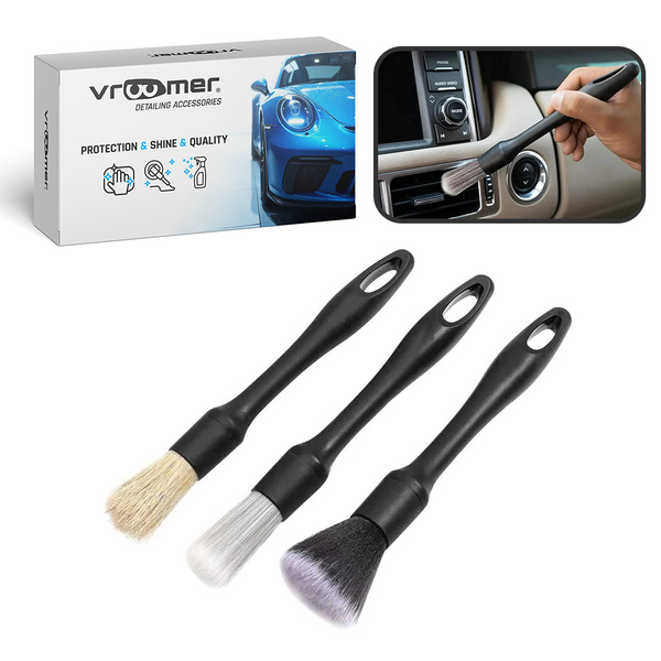 Zestaw pędzli detailingowych z włosiem PP i naturalnym