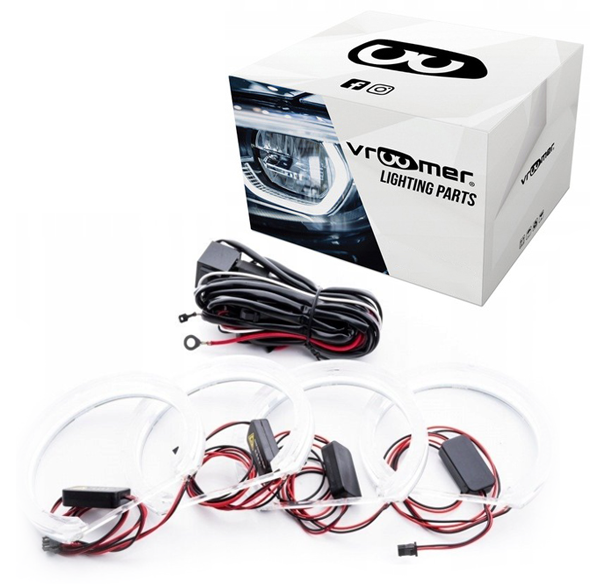 Ringi BMW 3 E46 LED Crystal Mocniejsze od CCFL