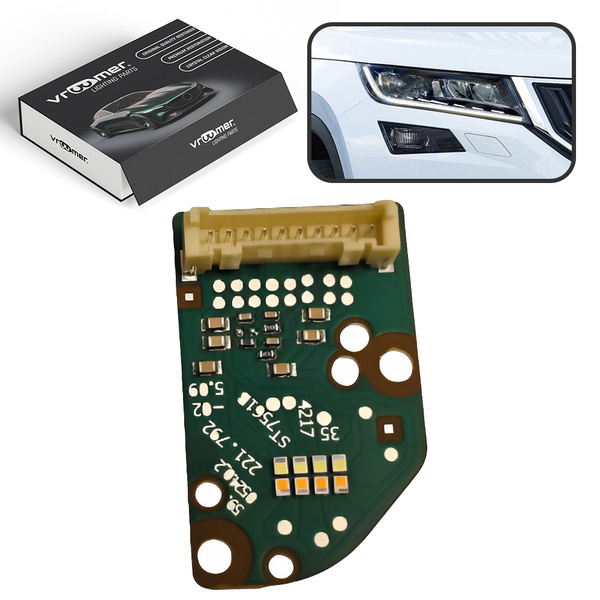 Prawy Moduł Płytka DRL reflektora Skoda Kodiaq I przed liftingiem (2016 - 2021) LED