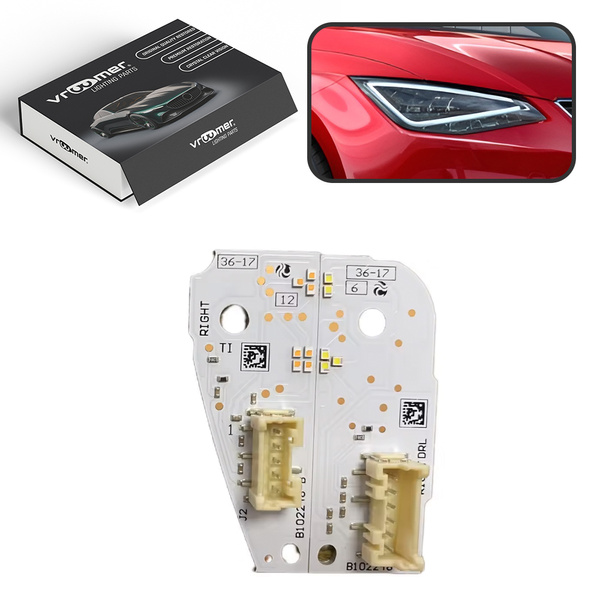 Prawy Moduł Płytka DRL reflektora Seat Ibiza V Mk5 6F po liftingu (2017 - 2021)