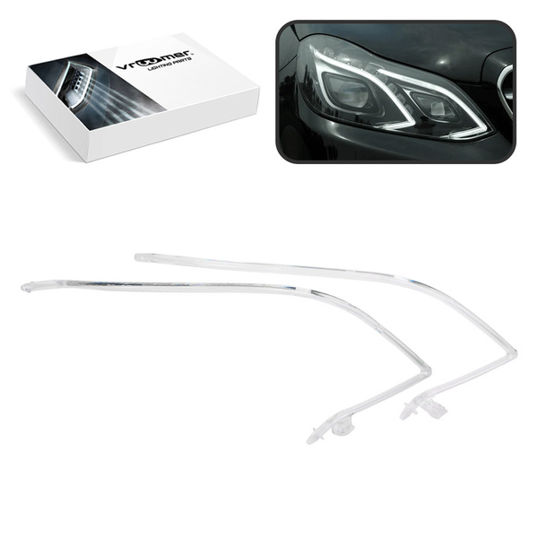 Prawy Światłowód DRL reflektora Mercedes klasy E W212 po liftingu (2013 - 2016)