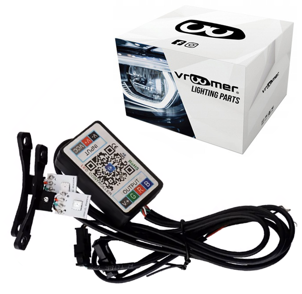 Podświetlenie Soczewki LED RGB Bluetooth DRL Devil Eyes