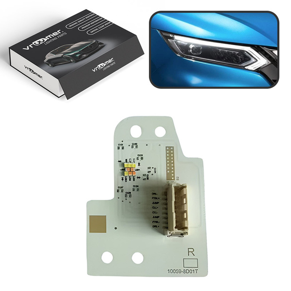 Prawy Moduł Płytka DRL reflektora Nissan Qashqai J11 po liftingu (2017 - 2021) BIAŁY FULL LED