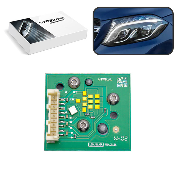 Lewy Moduł Płytka DRL reflektora Mercedes GLS X166 po liftingu (2015 - 2019) ILS