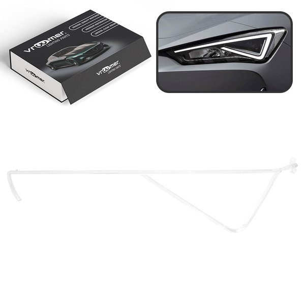 Lewy Światłowód DRL reflektora Seat Leon Mk4 KL1 KL8 przed liftingiem (2020 - 2024)