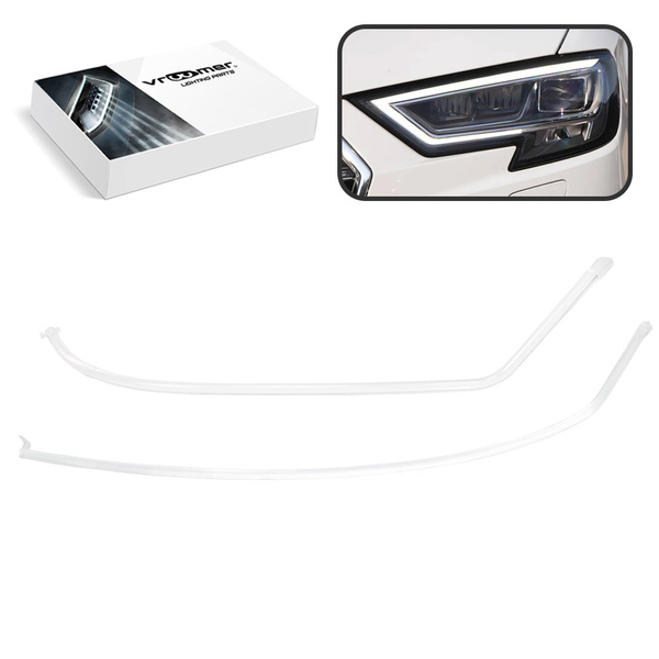 Lewy Światłowód DRL reflektora Audi A3 S3 RS3 8V po liftingu (2016 - 2020) FULL LED