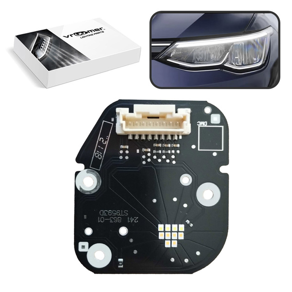 Lewy Moduł Płytka DRL reflektora Volkswagen Golf Mk8 przed liftingiem (2019 - 2024) FULL LED