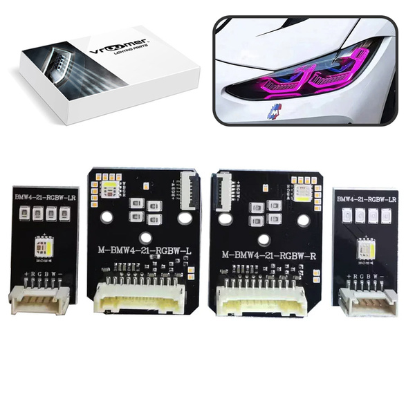 Moduły Płytki DRL RGBW reflektora BMW serii 4 M3 M4 G22 G23 G26 G80 G81 G82 G83 przed liftingiem (2020 - 2024) LASER