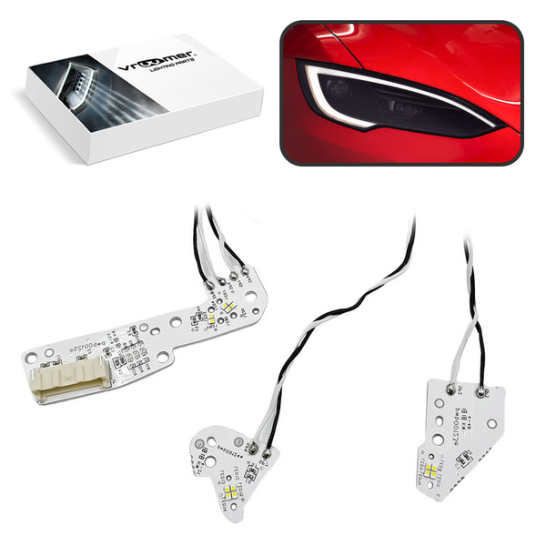 Prawy Moduł Płytka DRL reflektora Tesla Model S po liftingu (2016 - obecnie)