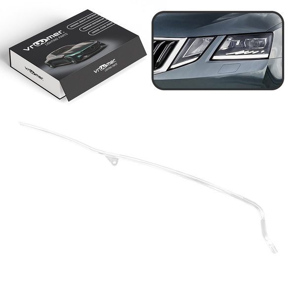 Lewy Światłowód DRL reflektora Skoda Octavia A7 5E po liftingu (2017 - 2019) FULL LED