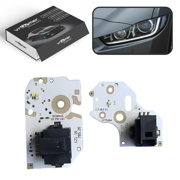 Lewy Moduł Płytka DRL reflektora Jaguar XE X760 przed liftingiem (2015 - 2019) FULL LED