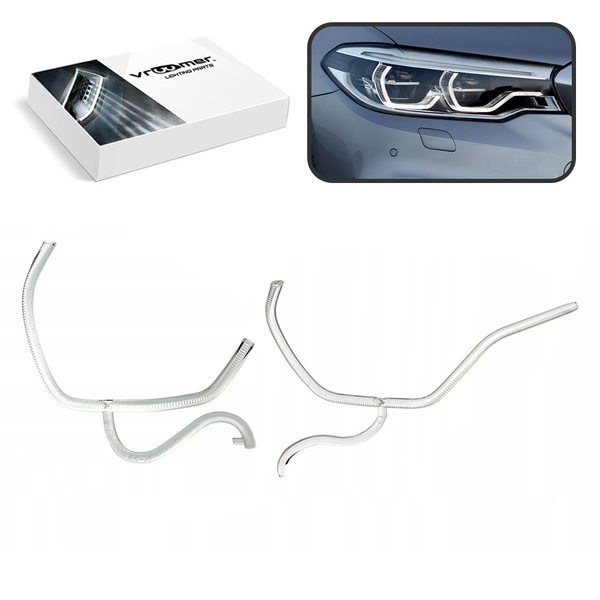 Prawy Światłowód DRL reflektora BMW serii 5 M5 G30 G31 F90 przed liftingiem (2016 - 2020) FULL LED ADAPTIVE LED