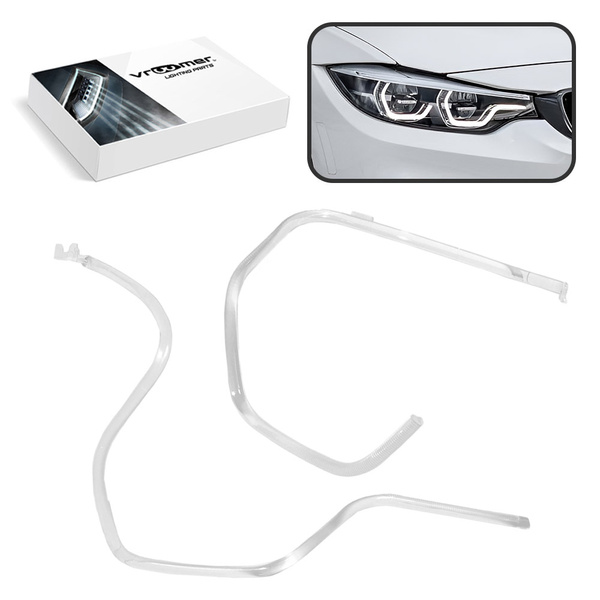 Prawy Światłowód DRL reflektora BMW serii 4 M3 M4 F32 F33 F36 F80 F82 F83 po liftingu (2017 - 2020)