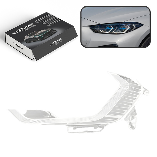 Lewy DUŻY Światłowód DRL reflektora BMW serii 4 M4 G22 G23 G82 przed liftingiem (2020 - 2024) LASER