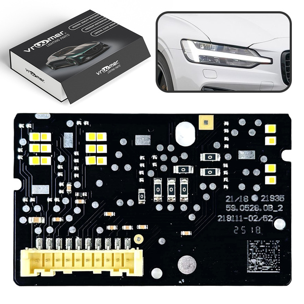 Prawy Moduł Płytka DRL reflektora Volvo S60 (2018 - obecnie) 16 LED HIGH