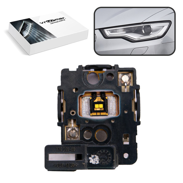 Lewy Moduł Płytka DRL reflektora Audi A6 C7 Q3 8U przed liftingiem (2011 - 2014) XENON