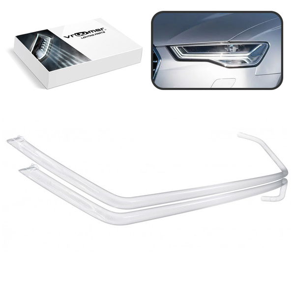 Lewy Światłowód DRL reflektora Audi A6 S6 RS6 C7 4G po liftingu (2014 - 2018) FULL LED