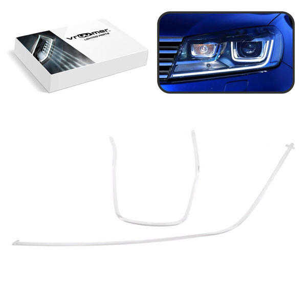 Lewy Światłowód DRL reflektora Volkswagen Touareg 7P po liftingu (2014 - 2018)