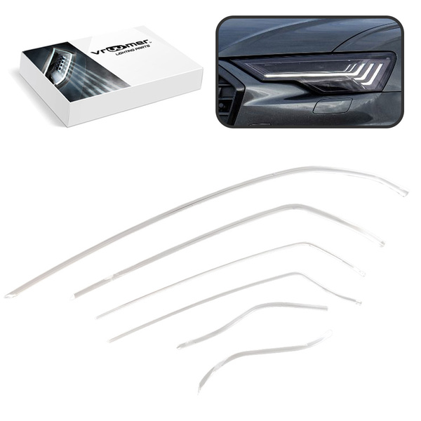 Lewy Światłowód DRL reflektora Audi A6 S6 C8 4K (2018 - obecnie) MATRIX HD