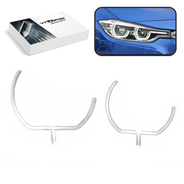 Prawy Światłowód DRL reflektora BMW serii 3 F30 F31 po liftingu (2015 - 2019)