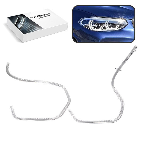 Prawy Światłowód DRL reflektora BMW X3 X4 G01 G02 G08 F97 F98 przed liftingiem (2017 - 2020) LED