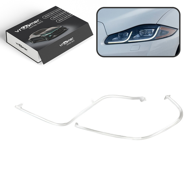 Lewy Światłowód DRL reflektora Jaguar XJ X351 po liftingu (2015 - 2019)