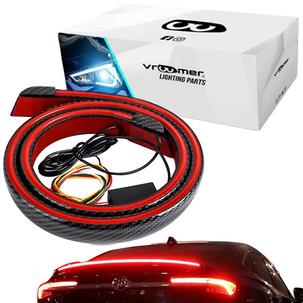 Spoiler LED Tylny Karbon Tuning 120cm Wodoodporny