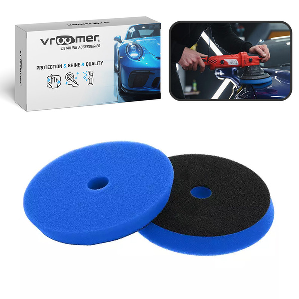 Gąbka polerska 5" średnia niebieska