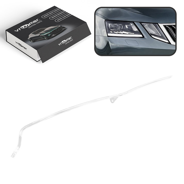 Prawy Światłowód DRL reflektora Skoda Octavia A7 5E po liftingu (2017 - 2019) FULL LED