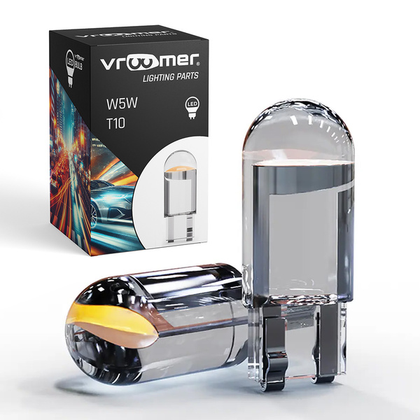 2szt komplet ŻARÓWKA LED W5W KRYSTALICZNA LEDOWA T10 SPHERE COB 360' WHITE