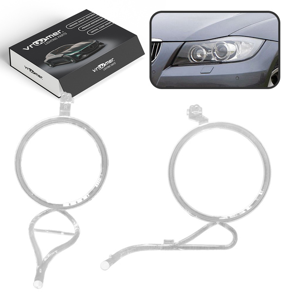 Lewy Światłowód DRL reflektora BMW serii 3 E90 E91 przed liftingiem (2004 - 2009) XENON