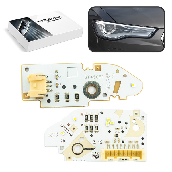 Prawy Moduł Płytka DRL reflektora Audi A6 S6 RS6 C7 4G po liftingu (2014 - 2018) XENON