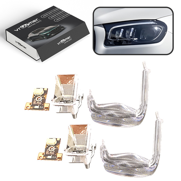 Zestaw naprawczy lewy soczewek reflektora lampy GLS X167 przed liftingiem (2019 - 2023)