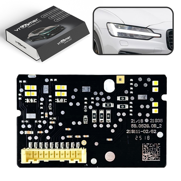 Prawy Moduł Płytka DRL reflektora Volvo S60 (2018 - obecnie) 12 LED MID