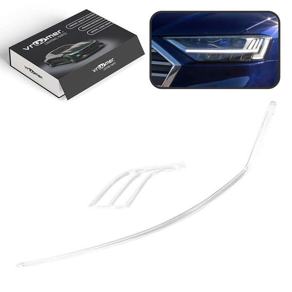 Lewy Światłowód DRL reflektora Audi A8 S8 D5 4N przed liftingiem (2017 - 2022) LASER MATRIX