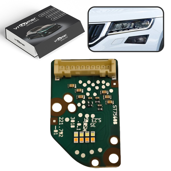 Lewy Moduł Płytka DRL reflektora Skoda Kodiaq I przed liftingiem (2016 - 2021) LED