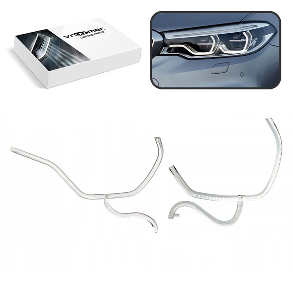 Lewy Światłowód DRL reflektora BMW serii 5 M5 G30 G31 F90 przed liftingiem (2016 - 2020) FULL LED ADAPTIVE LED