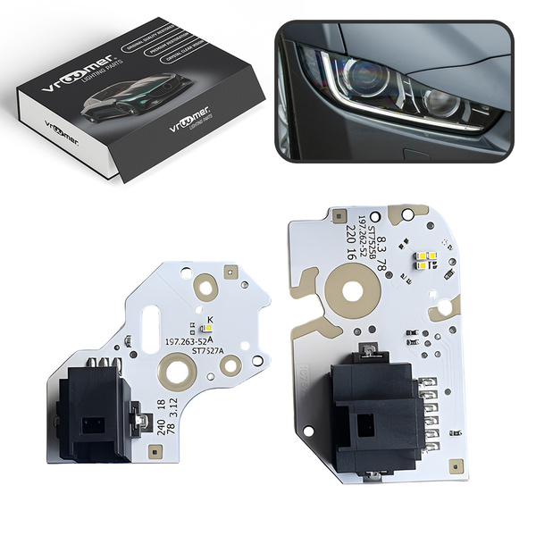 Prawy Moduł Płytka DRL reflektora Jaguar XE X760 przed liftingiem (2015 - 2019) FULL LED